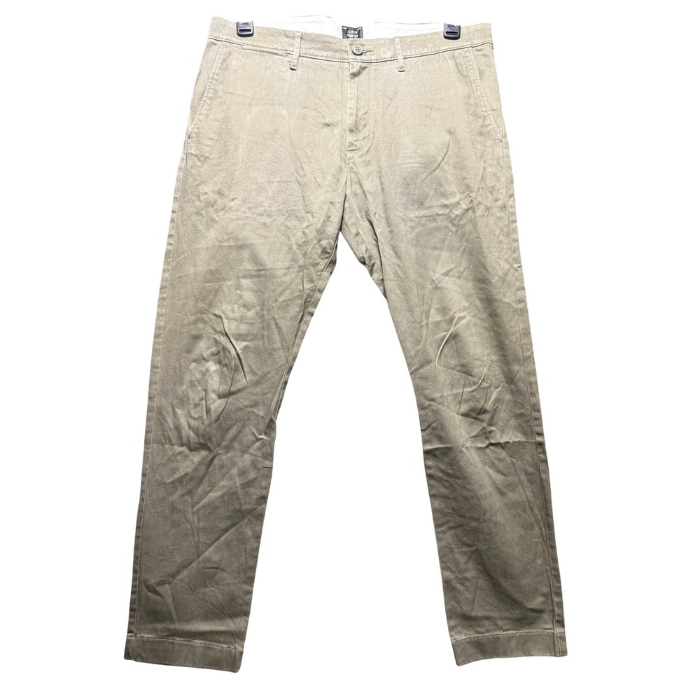 J.Crew 484 Slim Stretch Chinos Men 33x30 Olive Green E1589